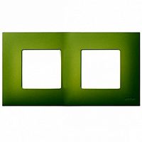 Рамка 2 поста 27 PLAY, зеленый артик |  код. 2700627-084 |  Simon